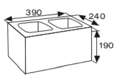 Wymiary pustak betonowy konstrukcyjny CJ BLOK PBK-24