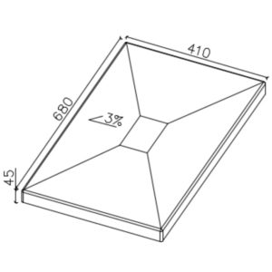 Płyta betonowa wentylacyjno kominowa CJ BLOK PBWK-3