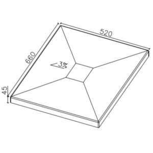 Płyta betonowa wentylacyjno kominowa CJ BLOK PBWK-4